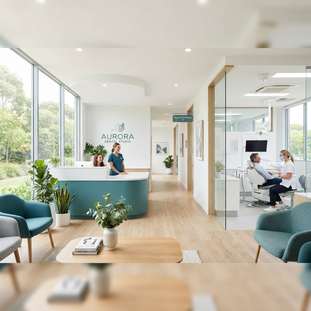 Bright modern dental office
